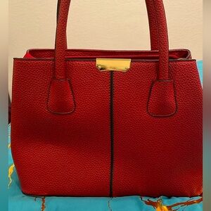 Red Leather Handbag